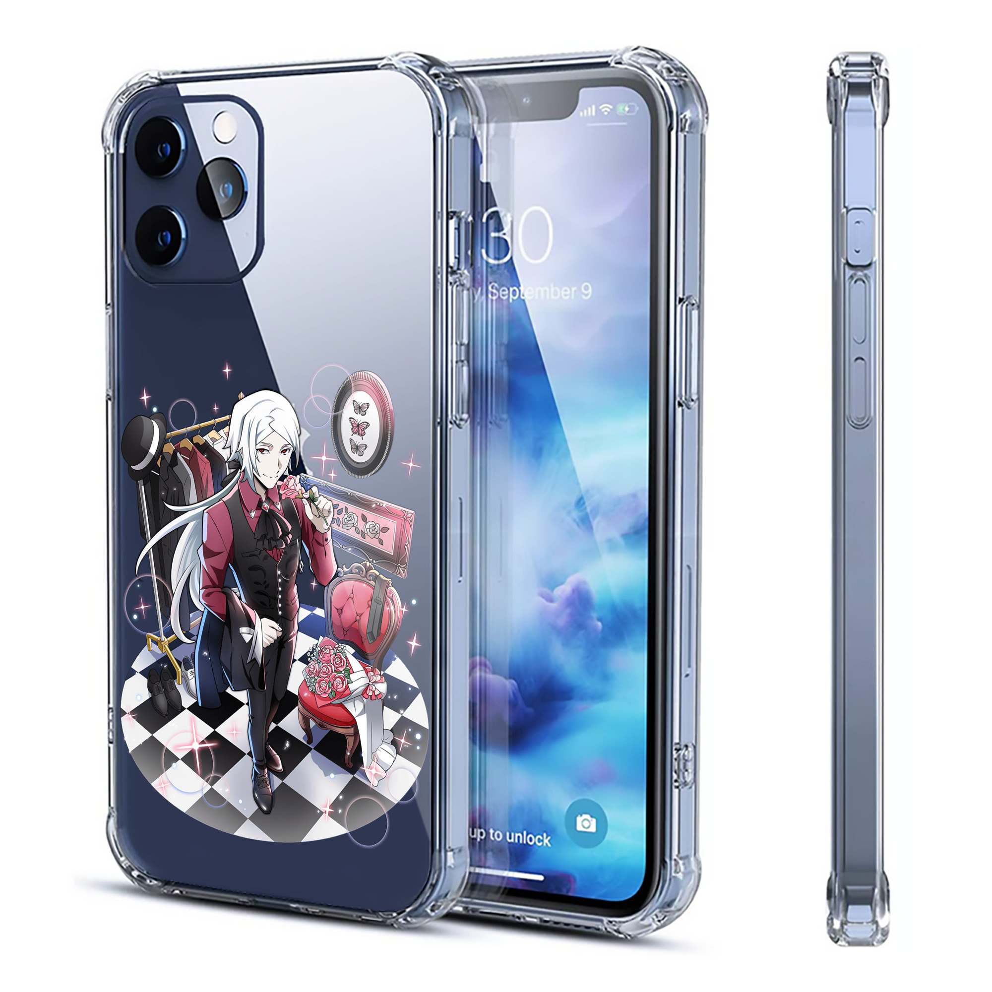 （画像用） 文豪ストレイドッグス Bungo Stray Dogs 【iPhone 12シリーズ対応】透明スマホケース（クリアソフトケース）